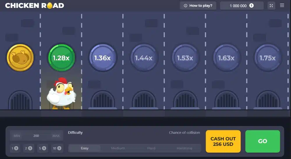 Caratteristiche del gioco Chicken Road.